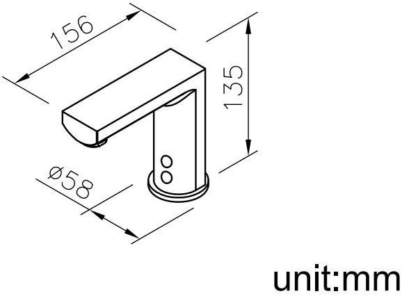 JUSTIME Смеситель для раковины с электронным управлением Arch 6790-s1-80cp - Вид №1