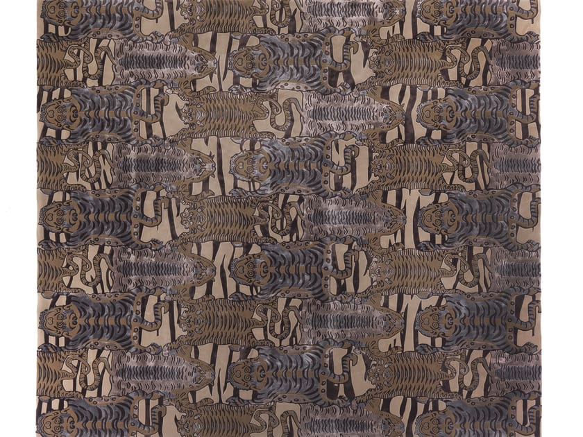 Бамбуковая шерсть и шелк квадратный узор ковер ETRO Home Interiors TINGRI ARCH-00074422