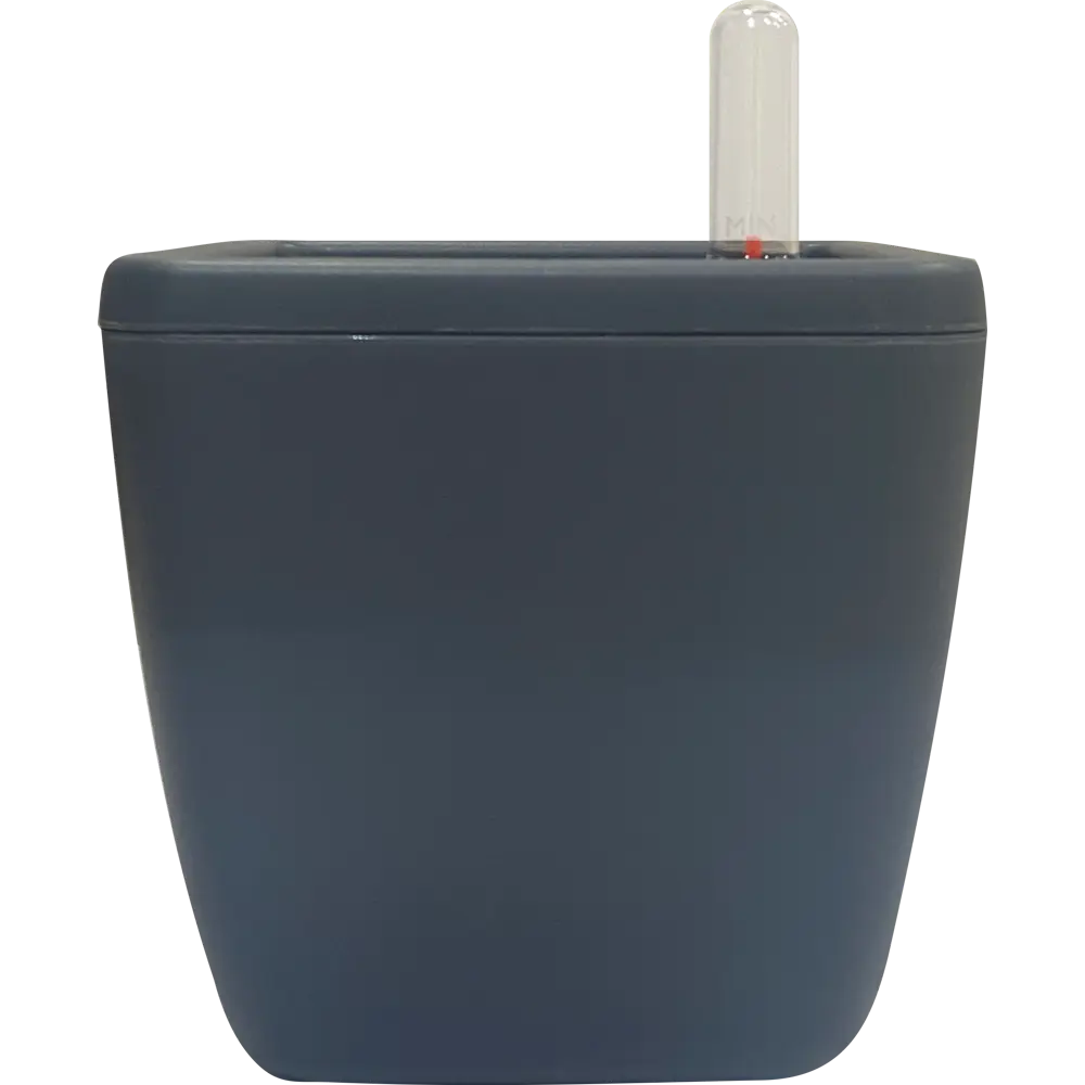Горшок цветочный с автополивом Ingreen 13х13х16.8 см v1.5 л пластик темно-серый Munchen STLM-2053305 - Вид №5