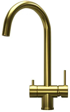 7104, ЗОЛОТО САТИН, СМЕСИТЕЛЬ КУХОННЫЙ