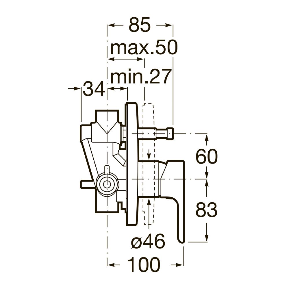5A0A09C00 Смесители для ванны-душа Tece  - Вид №1
