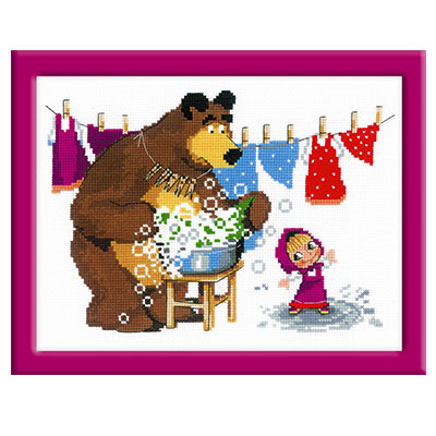 1566 Набор для вышивания Большая стирка! 24 х 18 см RIOLIS Сотвори Сама 