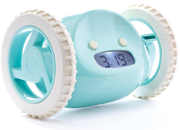 Будильник с сюрпризом Clocky бирюзовый SUCK UK SKCLOCKY2 - Вид №1