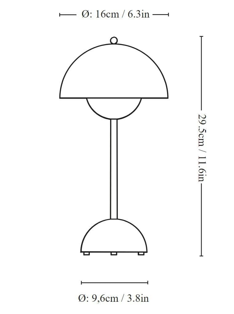 Поликарбонат светодиодные батареи настольная лампа In Stock &amp ARCH-00146877 - Вид №2
