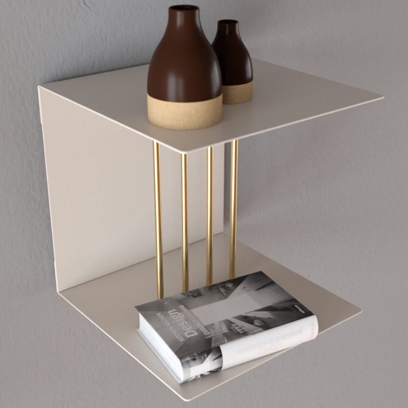 Полка с разделителем Teaser, серая UMAGE 5005 - Вид №3