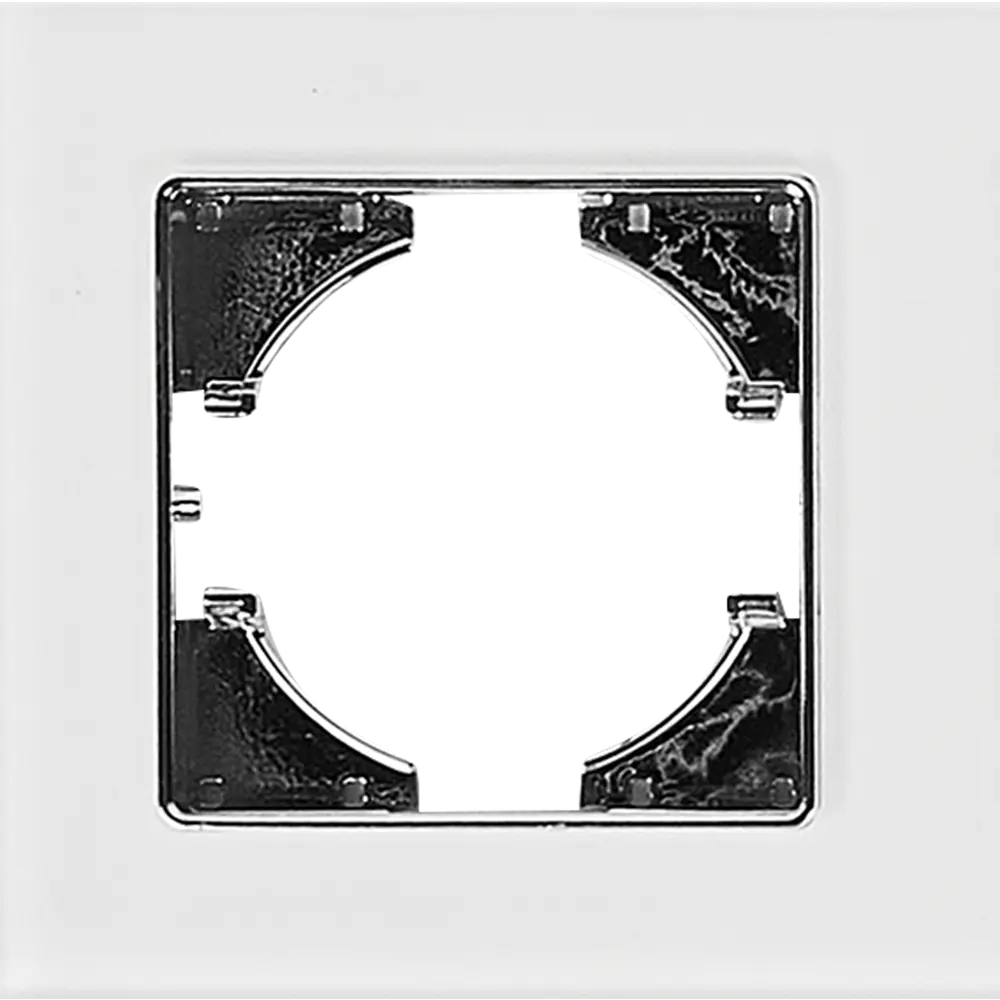 Рамка GUSI Electric Ugra для розеток и выключателей - белая элегантность 86408196