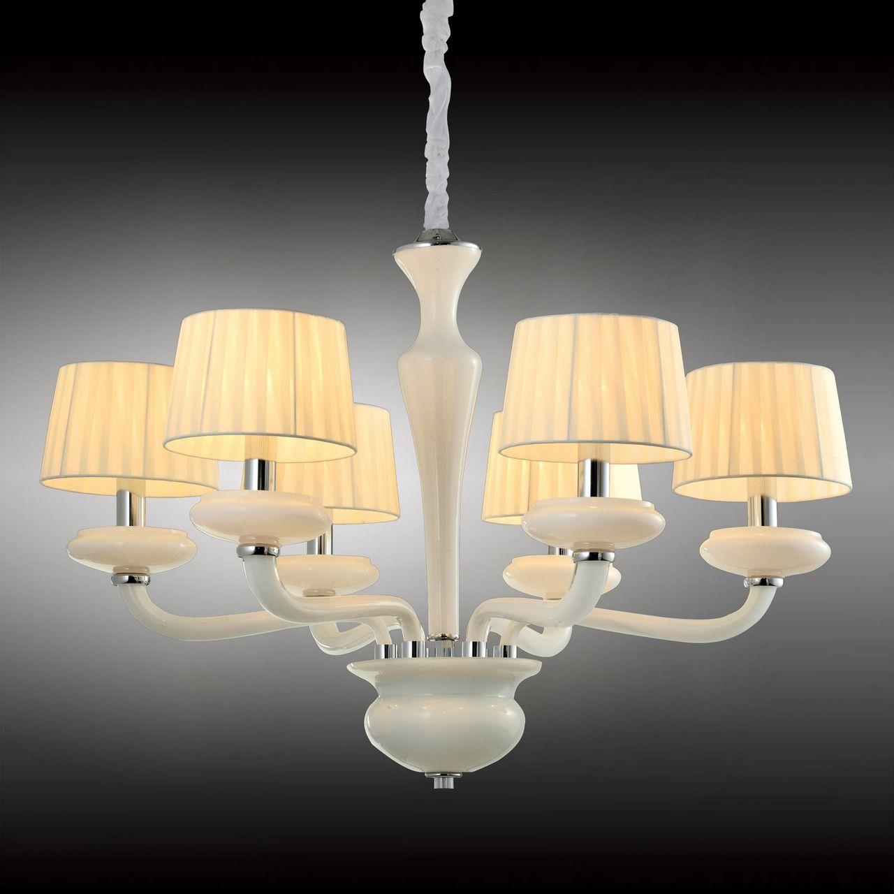 Подвесная люстра Omnilux Stella OML-86003-06 OMNILUX ДИЗАЙНЕРСКИЕ, STELLA 220285 Белый  - Вид №1