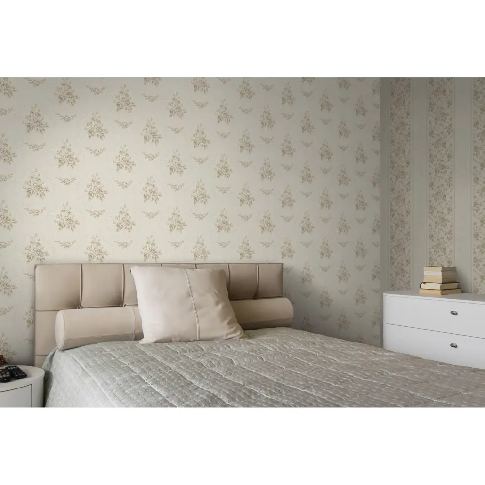 Обои виниловые Palitra Life Small Roses бежевые 0.53 м 1358-12 STLM-2062978 - Вид №4