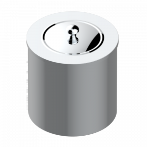 G25-712CL WASTE BASKET WITH COVER Diameter : 200 mm Thg-paris 1900 Хром