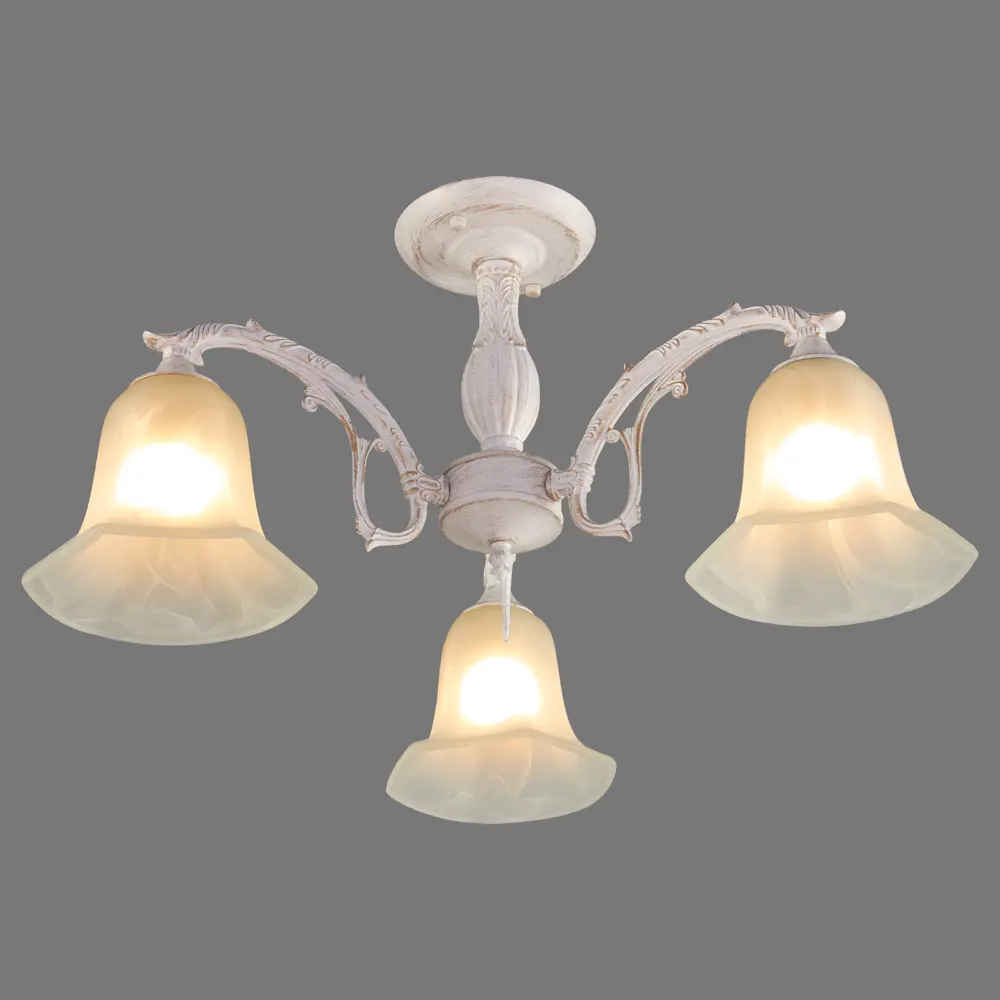 Люстра потолочная «Ариадна», 3 лампы, 9 м², цвет белый DE CITY STLM-2188122 - Вид №1