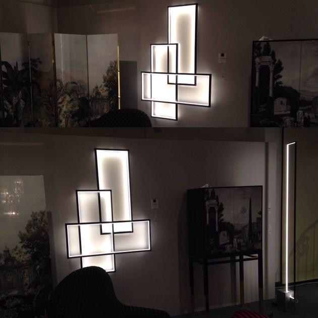 Cinier Светодиодный настенный светильник отраженного света из стали Cinier lt - luminaires led Cinier-trio-lt - Вид №1