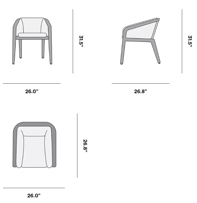 Тканевый садовый стул с подлокотниками MANUTTI Sunrise ARCH-00029212 - Вид №4