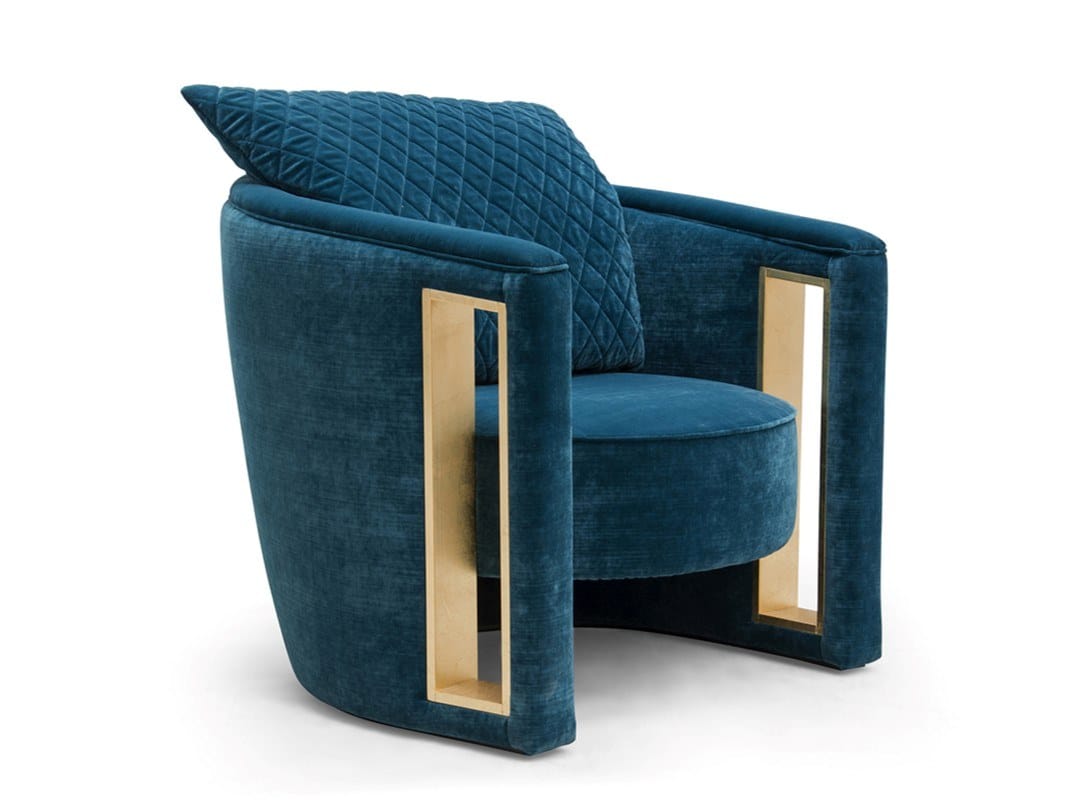 Бархатное кресло с подлокотниками Formitalia Rachele ARCH-00073742