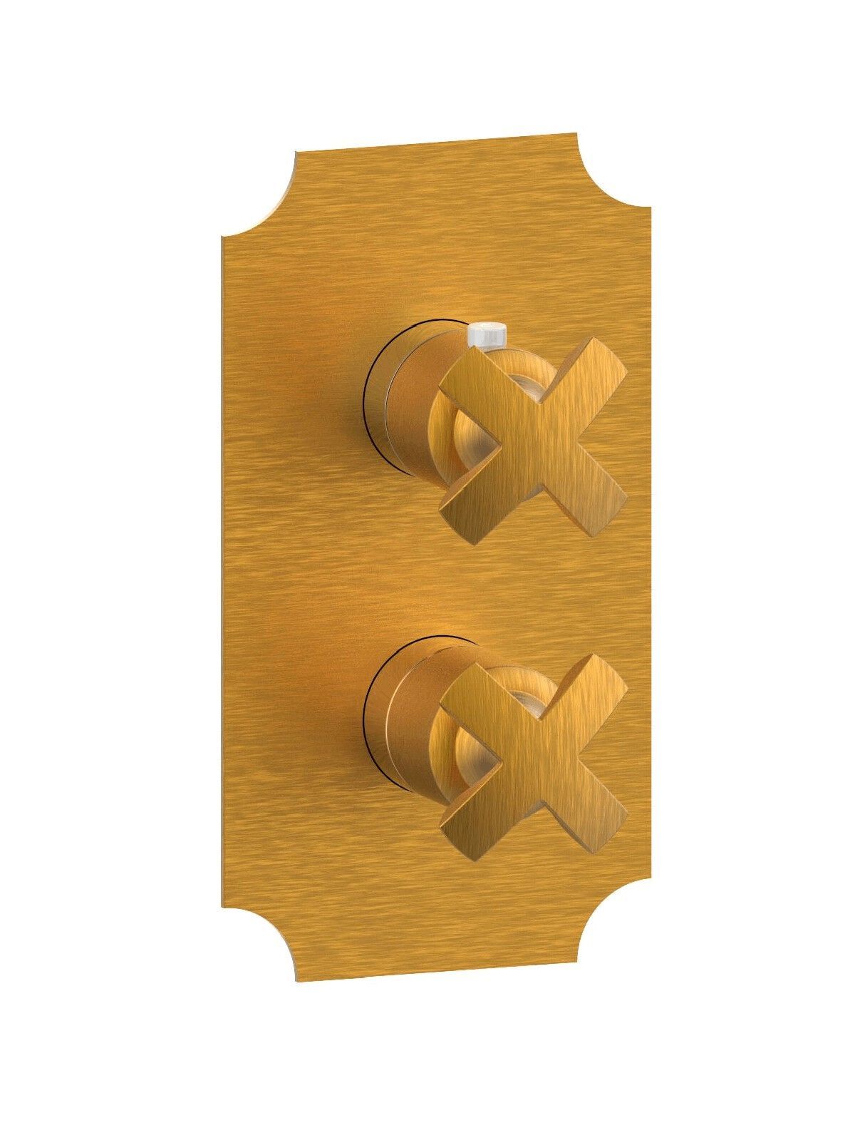 Термостатический смеситель для душа с 2 отверстиями и пластиной Rubinetterie Frattini душевые ARCH-00110184 - Вид №7