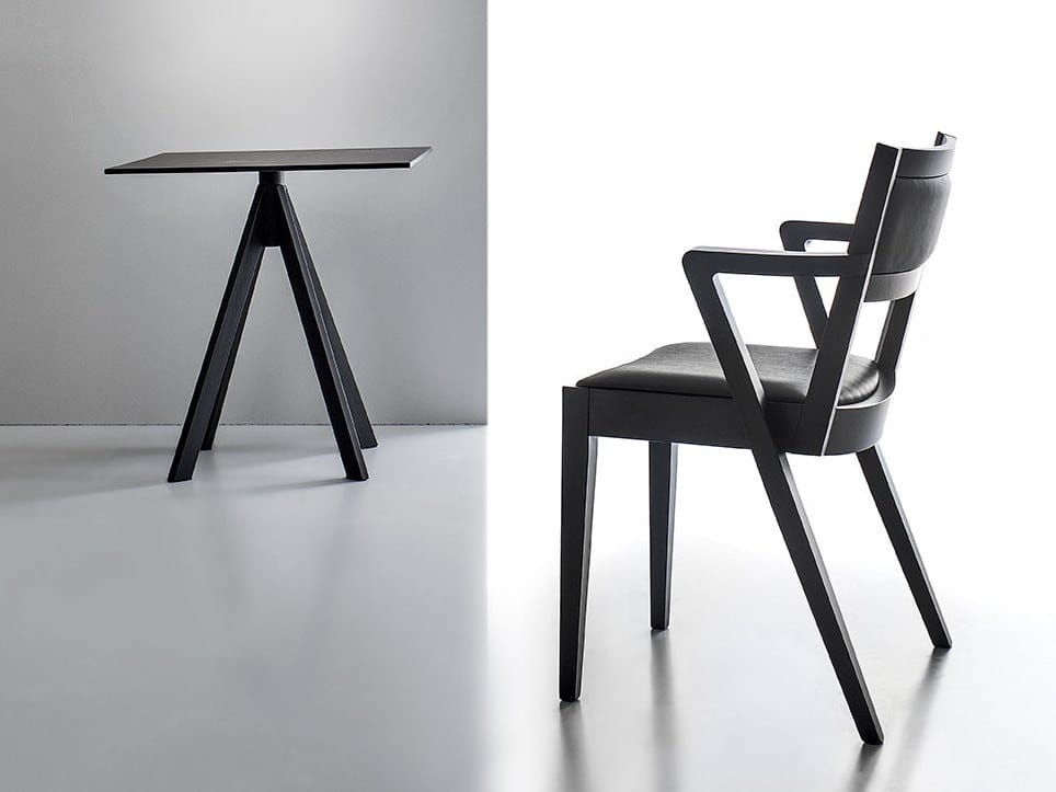 Деревянный штабелируемый стул со встроенной подушкой Sedex Fly ARCH-00053319 - Вид №1