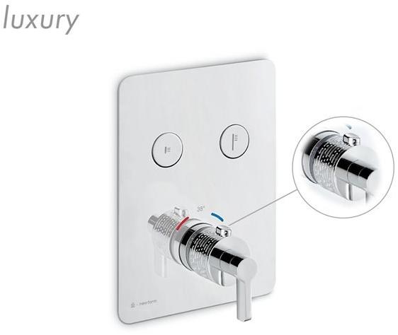 newform Смеситель для душа встраиваемый термостатический с переключателем Blink chic sun-id-1354271 - Вид №4