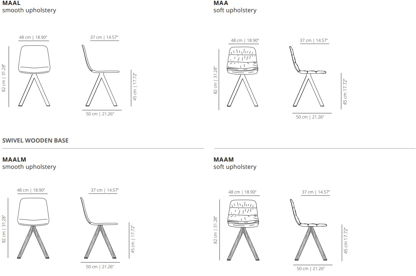 Viccarbe Стул из ткани с подлокотниками Maarten sun-id-1455530 - Вид №7