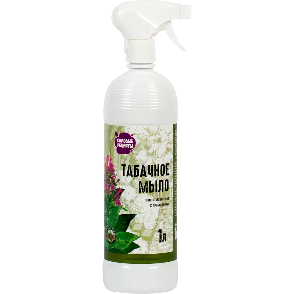 Табачное мыло САДОВЫЕ РЕЦЕПТЫ - экологичная защита растений от вредителей 1 л 82174474 STLM-0021168