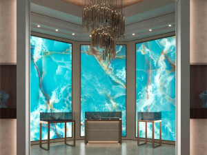 Декоративная панель из алюминия, стекла или ПММА