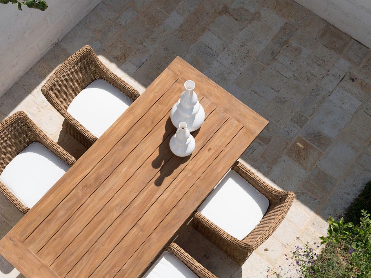 Синтетическое волокно сад стул с подлокотниками Braid Cloe ARCH-00069284 - Вид №2