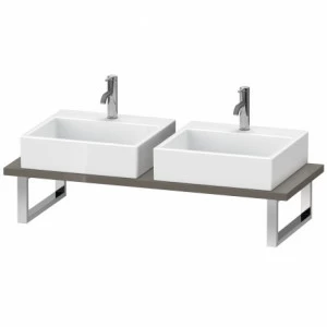 LC107C08989 L-Cube Консоль для накладных раковин и встраиваемых умывальников Фланелево-серый глянцевый лак
