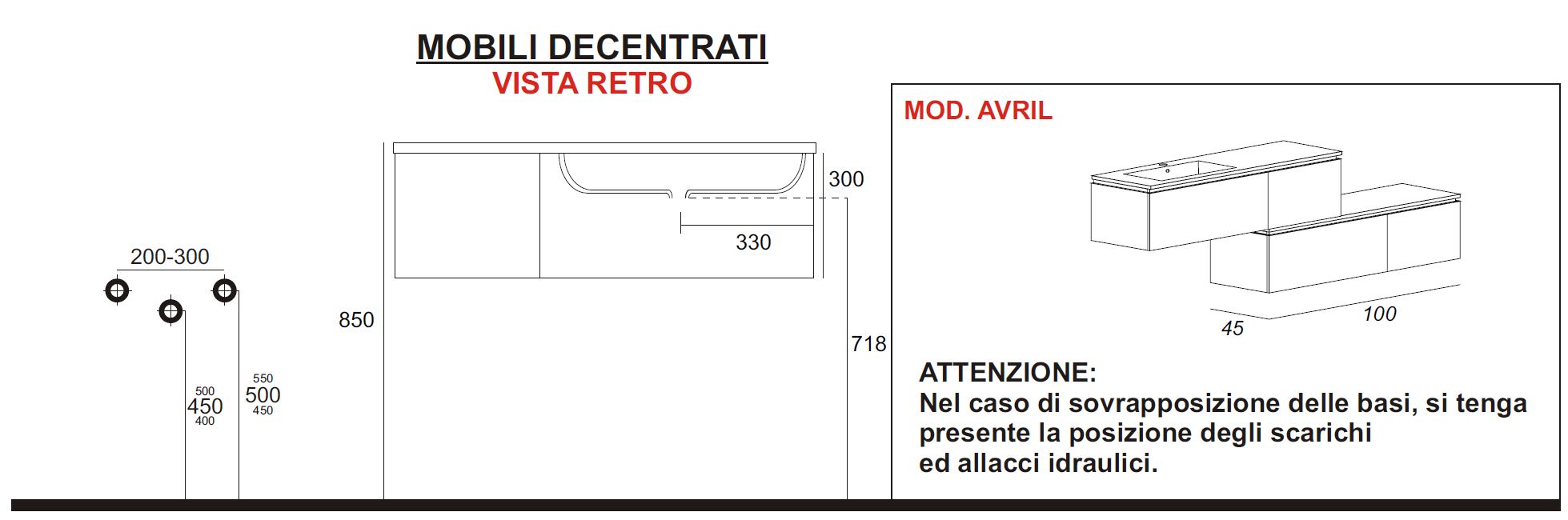 Мебель для ванной CEZARES AVRIL 54403 Grigio Talpa  - Вид №5