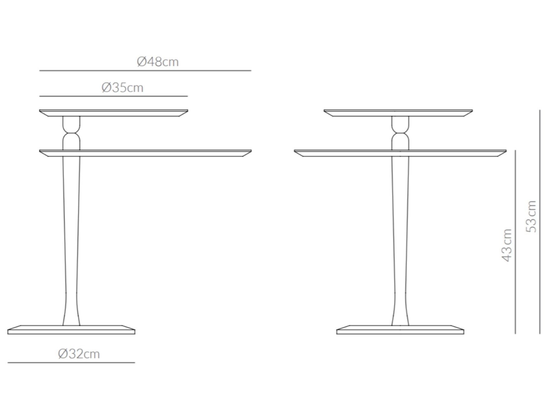 Вращающийся журнальный столик из ясеня NOMON моменты ARCH-00038256 - Вид №4