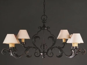 OFFICINACIANI Люстра из железа непрямого света Foglie forgiate Hl1051ch-6