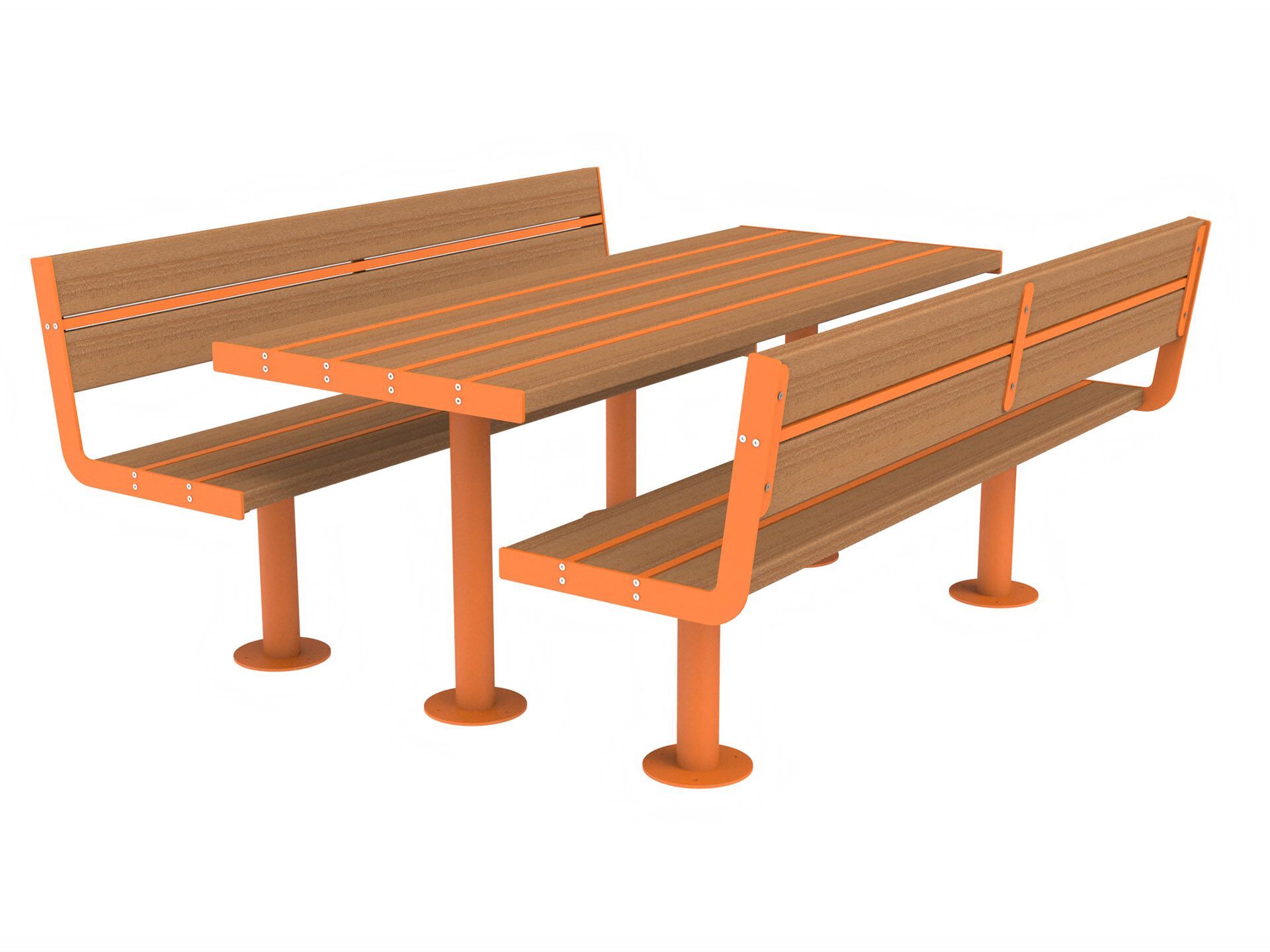 Стол для пикника со встроенными скамейками Lazzari Joy ARCH-00005444 - Вид №1