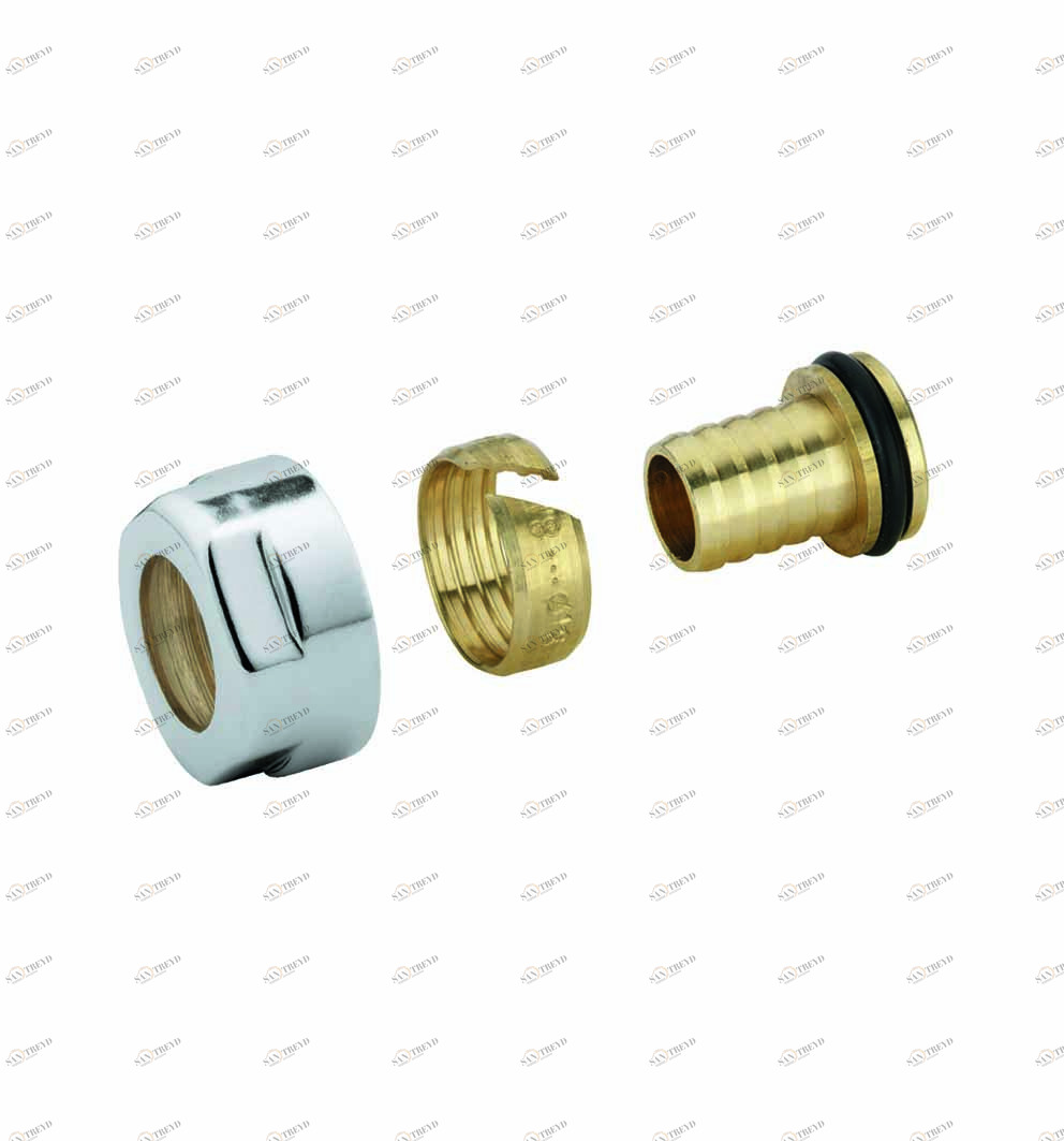 Carlo Poletti A58601B Переходник для многослойной трубы, гайка шестигранная 