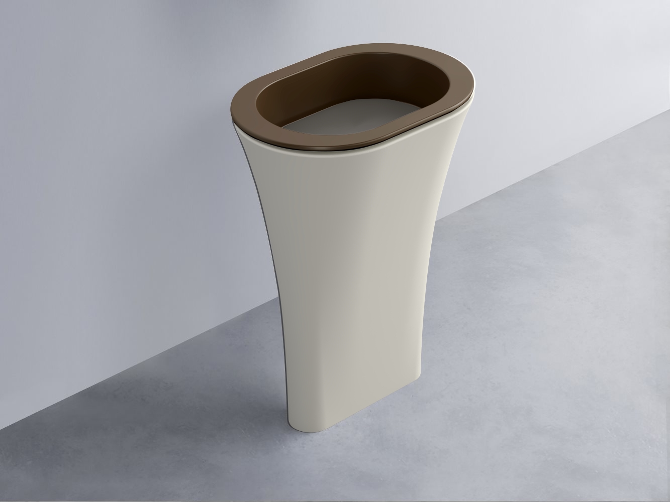 AMLA65-CA+AMPILO-FN+AMCOLO-TL Раковина Amedeo Ovale отдельностоящая cielo Enjoy + Amedeo Ceramica Cielo