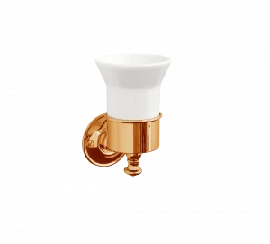 Gentry Home Настенный керамический подстаканник Kent Темное золото GH103311
