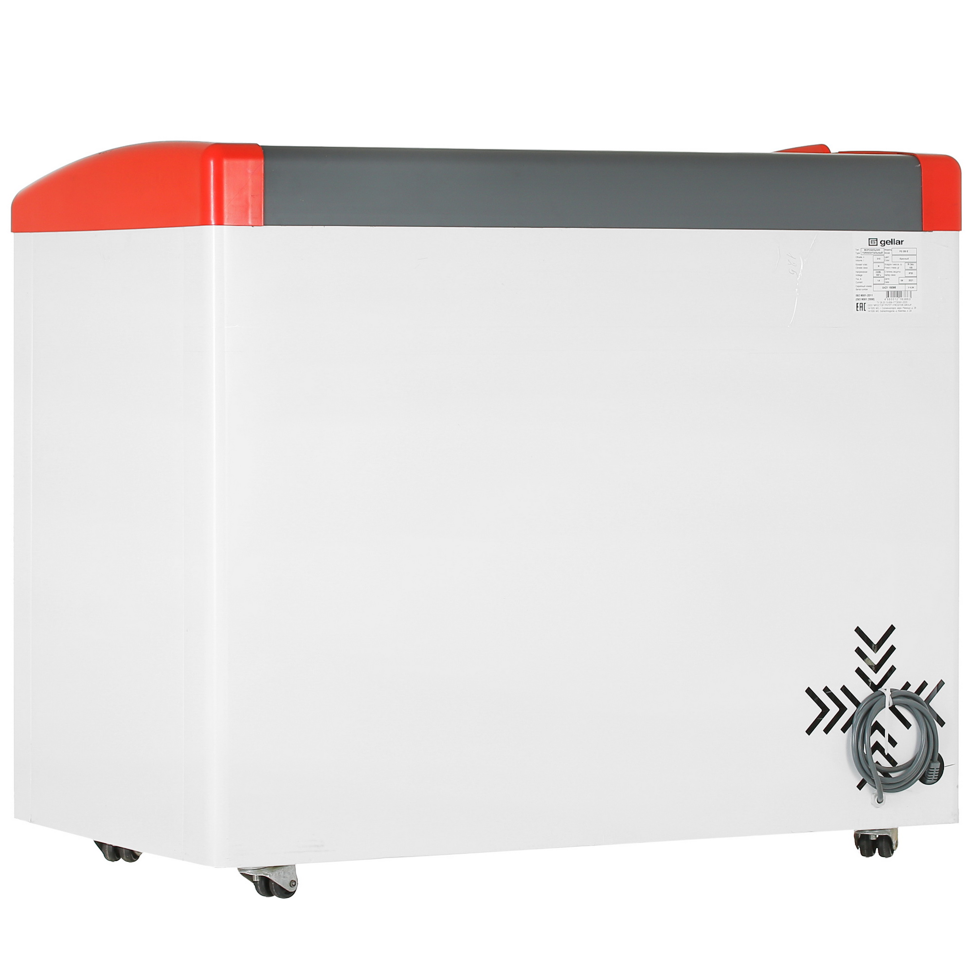 1109660 Морозильный ларь Frostor Gellar FG 350 E белый, красный STDN-0146856 - Вид №3