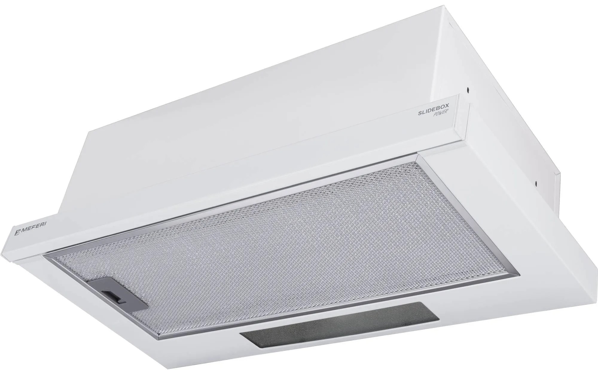 9168708 Вытяжка телескопическая Meferi SLIDEBOX60WH POWER белый/белый STDN-0128147 - Вид №1