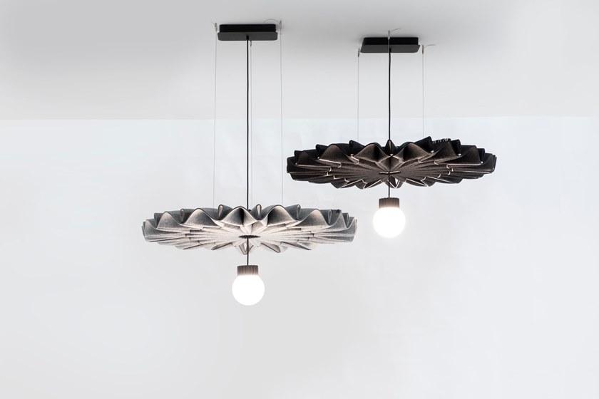 BuzziSpace Подвесная акустическая панель из войлока со встроенной подсветкой Buzzipleat sun-id-1414160 - Вид №1