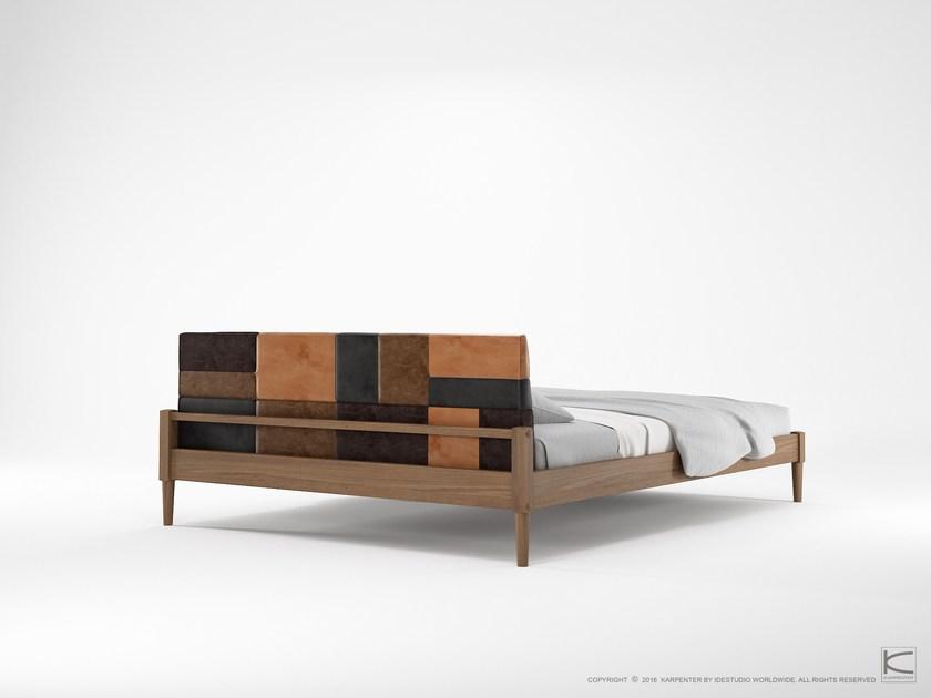 KARPENTER Деревянная кровать размера «queen-size» с мягким изголовьем Katchwork sun-id-1509238 - Вид №1