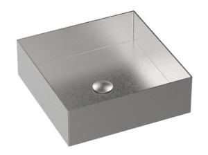 Квадратная столешница из нержавеющей стали