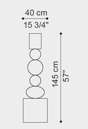 Напольная лампа из дутого стекла ETRO Home Interiors Шагал ARCH-00097793 - Вид №2