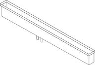 DOMUSOMNIA Встраиваемый кухонный канал EasyRack Kitchen STEP 2550, Цвет Белый KFS2550WX