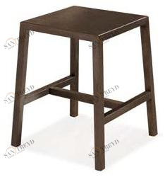 CREO Kitchens Низкий железный табурет с подставкой для ног  084slm 