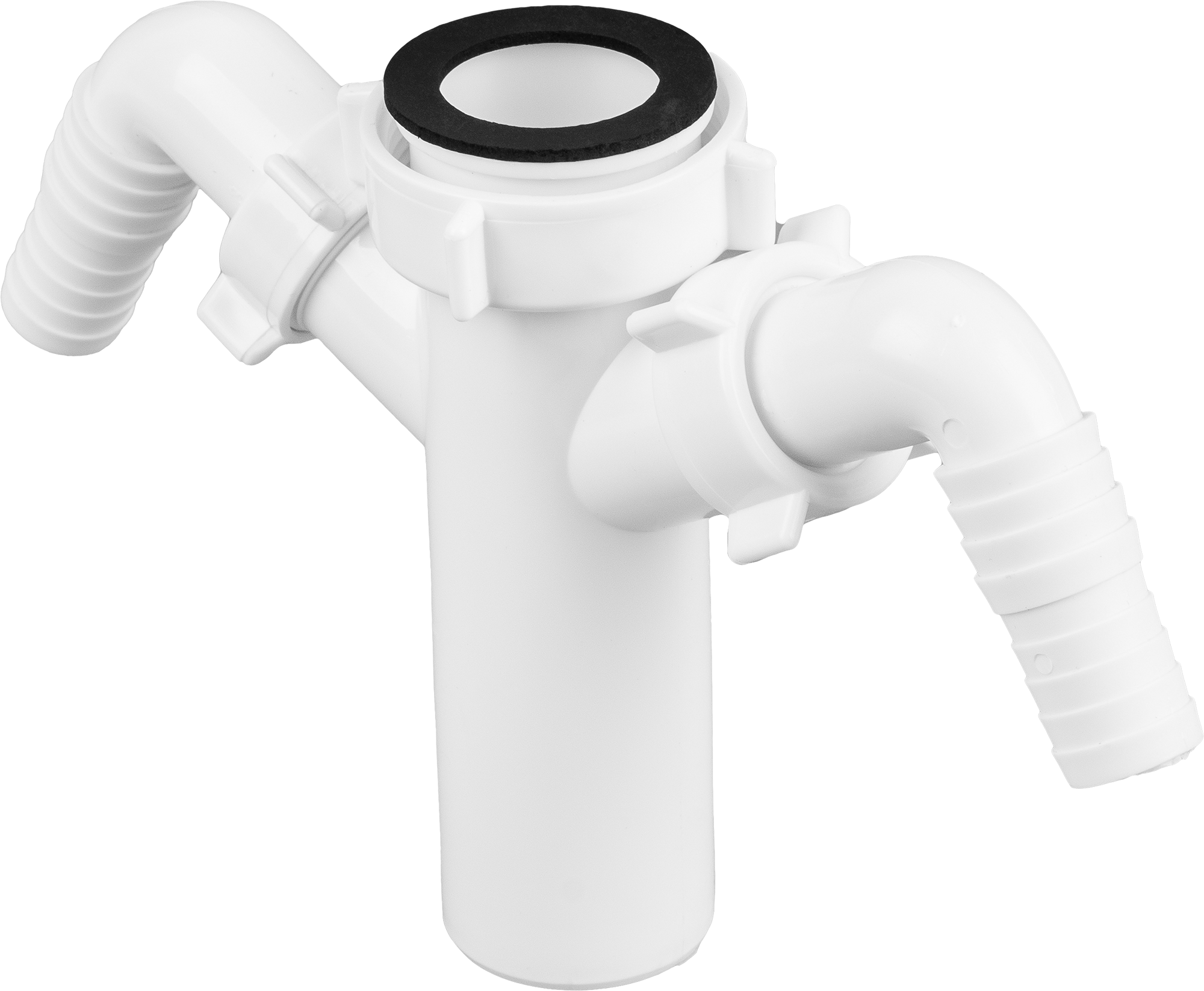 Патрубок ORIO с двойным отводом для стиральной машины 40 мм 83801344 STLM-0044585