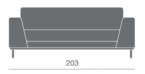 3-местный кожаный диван Kastel ARCH-00108696 - Вид №2