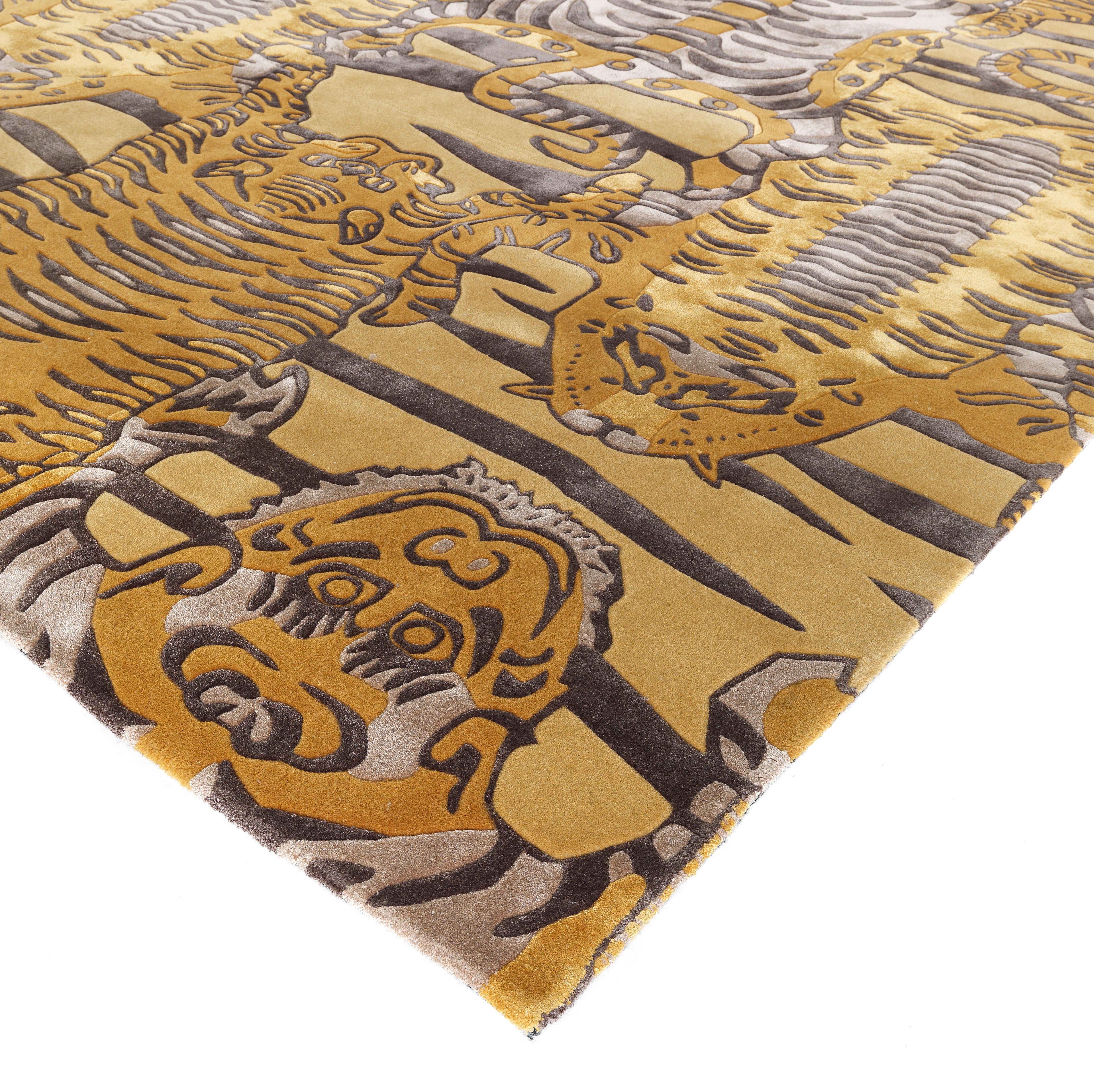 Прямоугольный ковер из бамбуковой шерсти и шелка ETRO Home Interiors TINGRI ARCH-00097111 - Вид №1