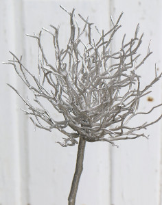 5706 996 a3 Ветка шелковая, 60 см, серебристая H-andreas