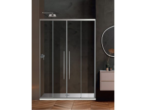 Хрустальная ниша душевая кабина с раздвижной дверью