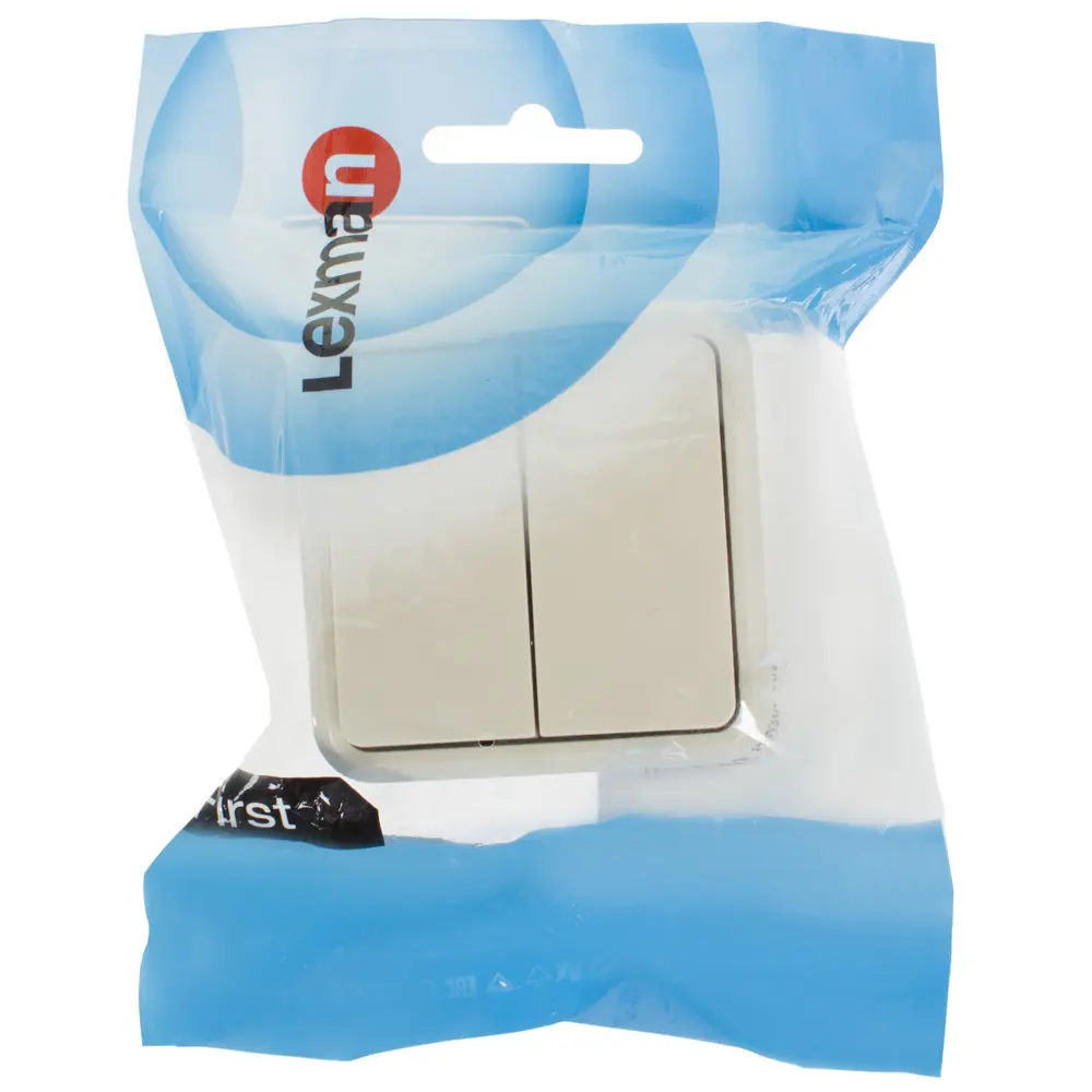 Двойной выключатель LEXMAN для современного интерьера 81930579 First 2 STLM-1101392 - Вид №3