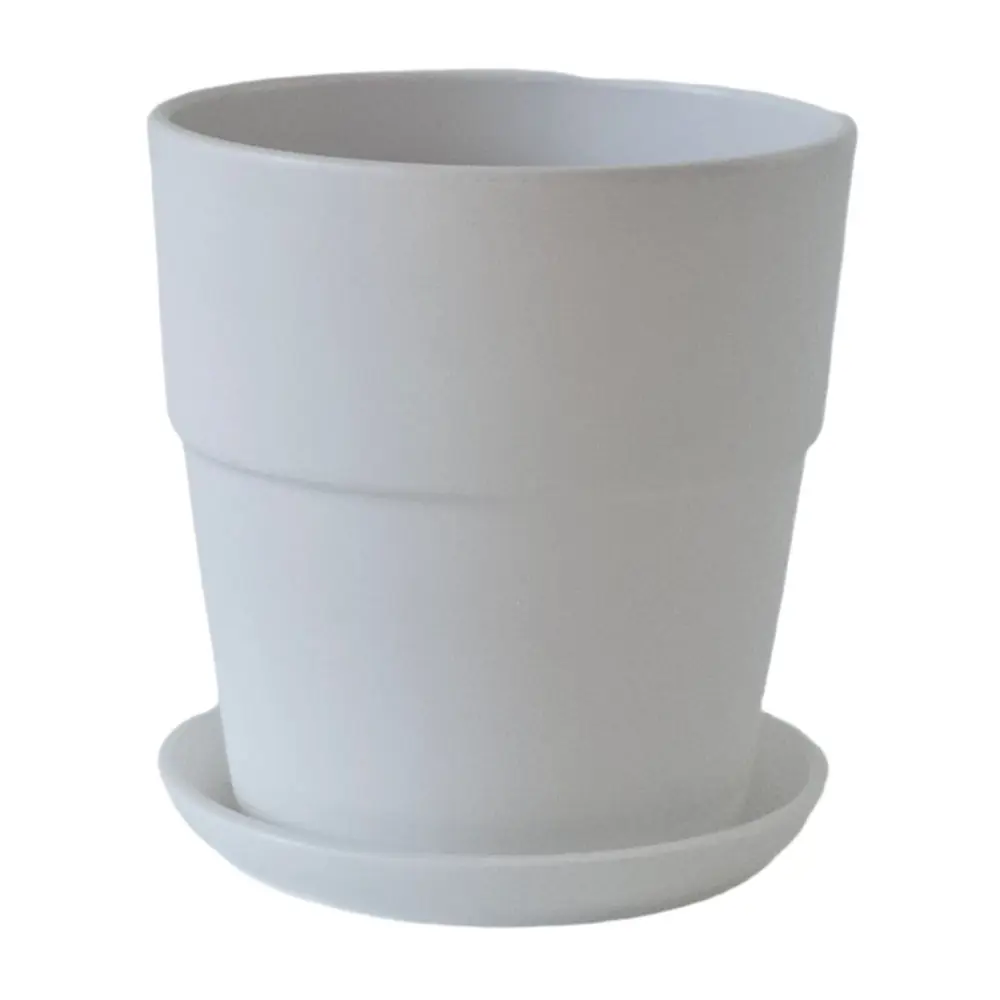 Горшок для цветов Котон Ø15 h15.5 см v1.7 л керамика белый Santreyd нет STLM-2155544