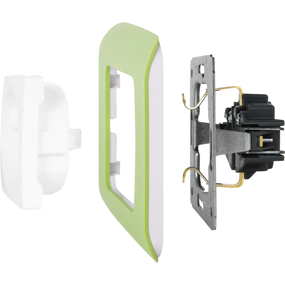 Рамка для розеток и выключателей Lexman Cosy 1 пост, цвет зеленый STLM-2113368 - Вид №3