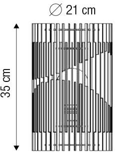 luxcambra Настенный светильник из мдф Arles sun-id-1466372 - Вид №3