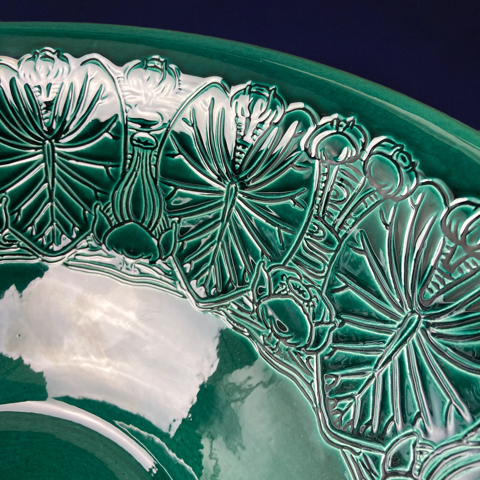 Кувшинки Накладная раковина на столешницу  овальная PROVANSFAIENCE  - Вид №1